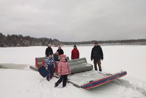 <span class=keywords><strong>Luge</strong></span> à neige gonflable grand radeau flottant bateau eau Sup Dock avec canapé pour se détendre - Product Image 3