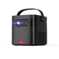 Mini vidéoprojecteur d'extérieur certifié Google-TV, 3D, 1080P, 4K-Laser, rechargeable, cinéma maison, films, jeux sans fil, Wifi 5G
