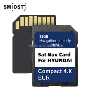 SMIOST Navi CID Change Navigation Map Car Softwares Sat Nav Tarjeta SD Card GPS para Hyundai i30 Compact 4.X