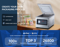 Machine de scellage sous vide de bureau compacte Mini scellant sous vide à chambre pour viande poisson fromage et applications d'emballage alimentaire préparé