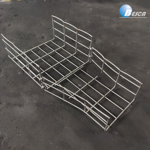 Bandeja de gestión de cables cesta de malla de alambre bandeja de cables para cableado de centro de datos bandeja de cable de malla de alambre de acero galvanizado - Product Image 5