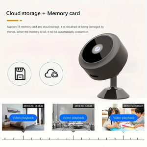 Grabadora de vídeo profesional A10 HD Wifi Cámara Detección de movimiento Alertas Fácil de instalar Almacenamiento de memoria en la nube - Product Image 2