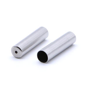 إكسسوارات ووصلات مجوهرات من الفضة الإسترلينية عيار 925 مطلية بالذهب عيار 14 قيراط، خرز أنبوبي للضغط لصناعة المجوهرات - Product Image 2