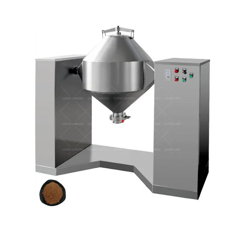 Especias café en polvo tambor giratorio doble cono cónico tipo W mezclador de alimentos