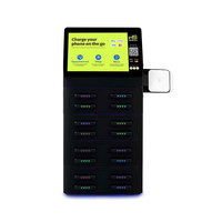 Estación de Carga Móvil para Negocios con 16 Ranuras y 8000mAh, Gabinete POS de Alquiler con Funciones Inteligentes de Carga Rápida, Máquina Expendedora de Power Bank