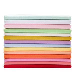 60S Thick Washed Cotton Poplin <b>Fabric</b> Woven Cloth For Shirt Dress Kids Garment In Stock - Product Image 1