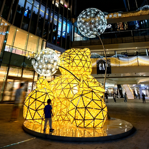 Lumières LED d'extérieur IP65 en forme d'ours pour parcs et aménagements de Noël - Product Image 1