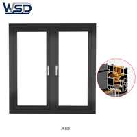 Vente en gros usine : Porte battante supérieure en alliage d'aluminium 304 pour balcon, avec double vitrage teinté, insonorisée, coupe-vent et antivol, pour entrée de cuisine