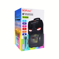 Enceinte portable SONAC TG-8250 sur chariot 8,5-12 pouces pour DJ et soirées, sans fil