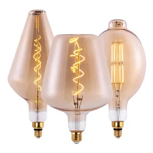 Hot Selling Retro Flexible LED Filament Decorative Large Vintage Big Oversize Edison Bulb E27 E40 Retro LED Energy Saving Bulb