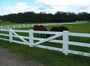 Valla de Privacidad de <span class=keywords><strong>PVC</strong></span> Blanca de Alta Calidad para la Cría de Caballos en Pastoreo Libre - Product Image 2