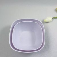 Bol à soupe carré en mélamine incassable personnalisé bols de service en plastique écologiques pour restaurant fête moderne/classique