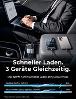 Chargeur de voiture LISEN 2026 3 en 1 avec câble rétractable, adaptateur d'alimentation haute vitesse 136W pour ordinateurs portables, tablettes et appareils mobiles