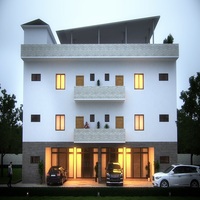 Conceptions de maisons modernes de 3 chambres à coucher Installation rapide Nouvelle technologie Plans d'étage d'immeubles d'hôtels préfabriqués Abri de voiture à panneaux sandwich
