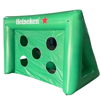 But de football gonflable portable moderne personnalisé en PVC pour tir au but, avec impression sérigraphique de logo personnalisé, promotionnel