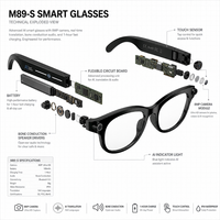 Lunettes intelligentes AR avec écran d'affichage, réalité virtuelle, vision augmentée, caméra 4K pour le jeu, l'éducation, l'industrie, OEM