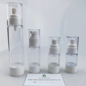 Flacon pompe sans air écologique 15ml 30ml 50ml 100ml Emballage cosmétique pour soins de la peau Bouteilles en plastique avec bouchons pulvérisateurs pour lotion - Product Image 5