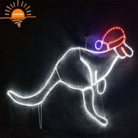 2D LED Navidad Santa luz al aire libre impermeable luminiscencia cadena luces motivo Luz