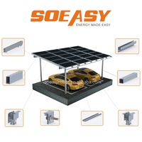 Structure de support de carport solaire en aluminium étanche pour systèmes photovoltaïques résidentiels et commerciaux