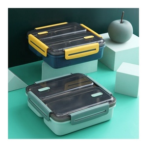 Eco-friendly Compartments Stainless Steel Bento Lunch Box For Adults And Kids