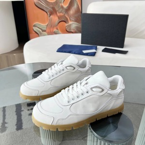 Drioshipping 2024 sang trọng thiết kế chính hãng da cừu da Sneakers cho nam giới phụ nữ thấp hàng đầu Giày thể thao bọt trên lưới lót - Product Image 2