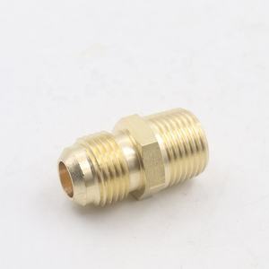 Raccord en laiton forgé à embout évasé avec tête hexagonale pour liquide basse pression, tailles de tube 1/8\", 1/4\", 1/<span class=keywords><strong>2</strong></span>\", 3/8\", personnalisable - Product Image 2