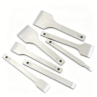 Ensemble de poinçons plats et de perforateurs de fentes pour cartes 5-87mm en acier chromé, qualité DIY, pour la découpe de fentes de portefeuille et de trous de lacets