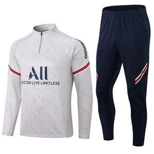 Conjunto Deportivo de Fútbol para Adultos Unisex, Transpirable, que Absorbe la Humedad, para Entrenamiento de Invierno <span class=keywords><strong>2022</strong></span>, Manga Larga, Estilo París - Product Image 3