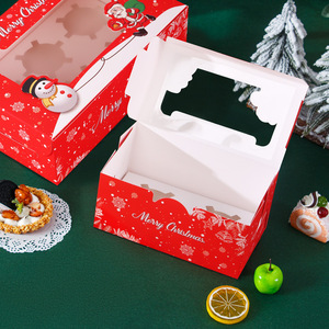 Tùy Chỉnh Baking Thực Phẩm Cookie Tráng Miệng Hộp Bánh Trung Quốc Giáng Sinh Hộp Bánh Với Cửa Sổ Nhựa Trong Suốt - Product Image 4