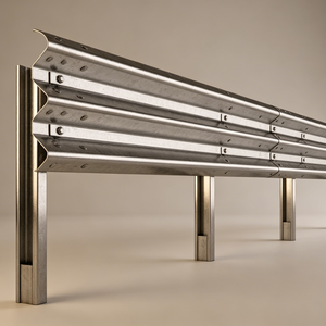 Barrière de sécurité anti-collision en acier galvanisé TL2 TL3 TL4 pour l'Arabie Saoudite, fournisseur exportateur certifié ISO9001 2015, antirouille, fiable - Product Image 6