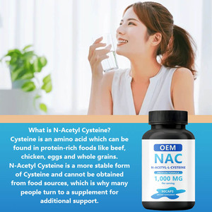 Capsules de N-acétyl-cystéine (<span class=keywords><strong>NAC</strong></span>) OEM de marque privée sans gluten pour supplément d'<span class=keywords><strong>acide</strong></span> <span class=keywords><strong>aminé</strong></span> <span class=keywords><strong>NAC</strong></span> certifié non artificiel - Product Image 3