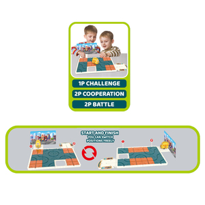 Jeu de société de puzzle stimulant pour le développement cérébral, véhicule électrique d'ingénierie, jeu de circuit de labyrinthe populaire pour enfants, jouets de voiture, cadeaux - Product Image 5