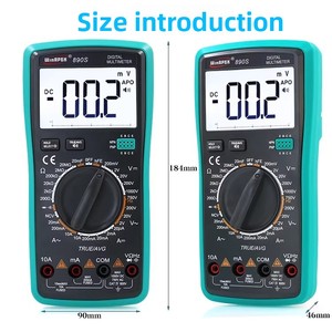 Multimètre numérique intelligent WinAPEX 890S avec affichage vocal des valeurs, <span class=keywords><strong>2000</strong></span> comptes, mesure de tension sans contact, multimètre LCD - Product Image 4