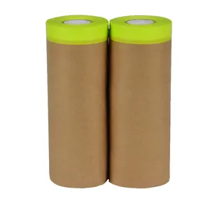 Papel de embalaje Biodegradable para pintura de coche, película adhesiva pregrabada, Papel kraft marrón