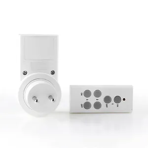 Denemarken Standaard Draadloze Afstandsbediening Smart Socket Outlet Plug, Muur Schakelaar Socket Met Afstandsbediening