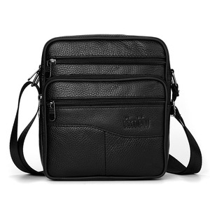 Moda viagem Couro Genuíno Crossbody Sacos para Homens Messenger <span class=keywords><strong>Bag</strong></span> Designer De Couro Sacos De Ombro Dos Homens Bolsa Masculina - Product Image 1