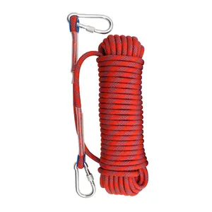 Offerta di fabbrica montagna 9mm 10mm 25mm 1.5 pollici corda da arrampicata in nylon rosso per la multi applicazione