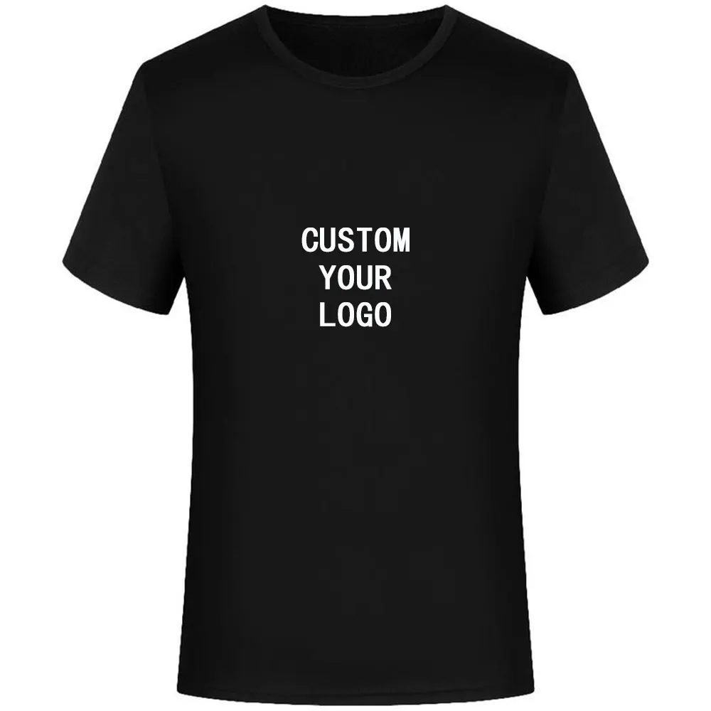 T-shirt en coton avec Logo imprimé personnalisé pour hommes, vente en gros