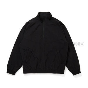 سترة واقية للرجال عالية الجودة رفيعة بياقة بسحاب وشعار مخصص سترات نايلون للبيع بالجملة خفيفة الوزن بنصف سحاب مسار - Product Image 5