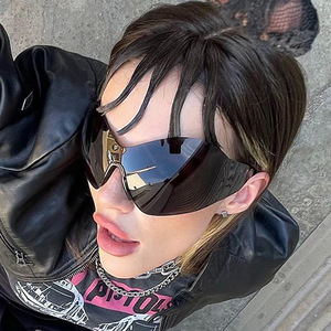 Gafas de Sol Unisex con Marco Grande y Protección UV400, Estilo Ojo de Gato, Resistentes al Viento, Estilo Y2K, Venta al Por Mayor - Product Image 1