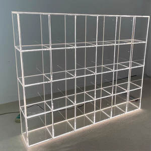 Vitrine autoportante en acrylique transparent personnalisable, étagère commerciale pour la décoration, présentoir pour chaussures, sacs, figurines d'<span class=keywords><strong>action</strong></span> - Product Image 1