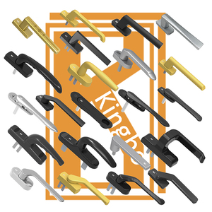 Accesorios de hardware de <span class=keywords><strong>ventana</strong></span> europea con marco de lujo con mango moderno para bloqueo multipunto de latón de aluminio con inclinación y giro UPVC - Product Image 1