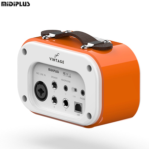 Midiplus Chuyên Nghiệp USB Giao Diện Âm Thanh Phong Cách Cổ Điển 48V Phantom Điện 2-Trong 2-Ra Âm Thanh Âm Nhạc Nhạc Nhạc Cụ Phụ Kiện - Product Image 2