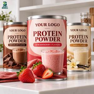 Fabrication OEM de poudre de supplément protéiné halal avec options d'étiquettes et d'emballages personnalisés, provenant d'une installation certifiée HACCP - Product Image 1