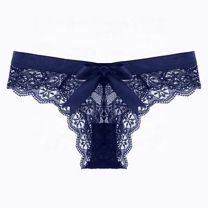 Европейские американские модные женские трусы с низкой подъемом, прозрачные сексуальные кружевные стринги, тонкие, с вибрацией, искушение - Product Image 5