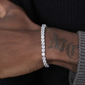Bracelet en diamant moissanite de bonne qualité, élégant accessoire de joaillerie fine pour les affaires et le bureau, disponible en grande quantité - Product Image 3