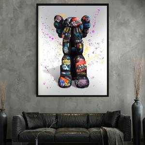 Toile murale personnalisée style <span class=keywords><strong>Kaws</strong></span>, affiche Hypebeast, impression encadrée moderne, cadeau pour petit ami, décoration de chambre - Product Image 1
