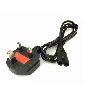 2 Pin BS/IEC C7 <strong>Power</strong> <strong>Cord</strong> with UK Plug for PS4 <strong>PS5</strong> Xbox TV &amp; Computer - Product Image 2