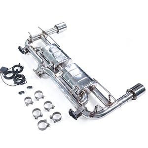 Sistema de escape Cat-Back con válvulas GFC para <span class=keywords><strong>Mazda3</strong></span> Turbo 2.5T AWD <span class=keywords><strong>2023</strong></span>, con silenciadores dobles, válvulas dobles, salida única de doble lado - Product Image 3