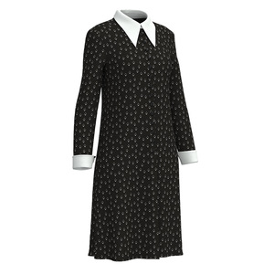 Nuovo abito di Halloween Addams per la famiglia da mercoledì per le ragazze per le esibizioni di parrucche in Costume Cosplay per bambini - Product Image 3